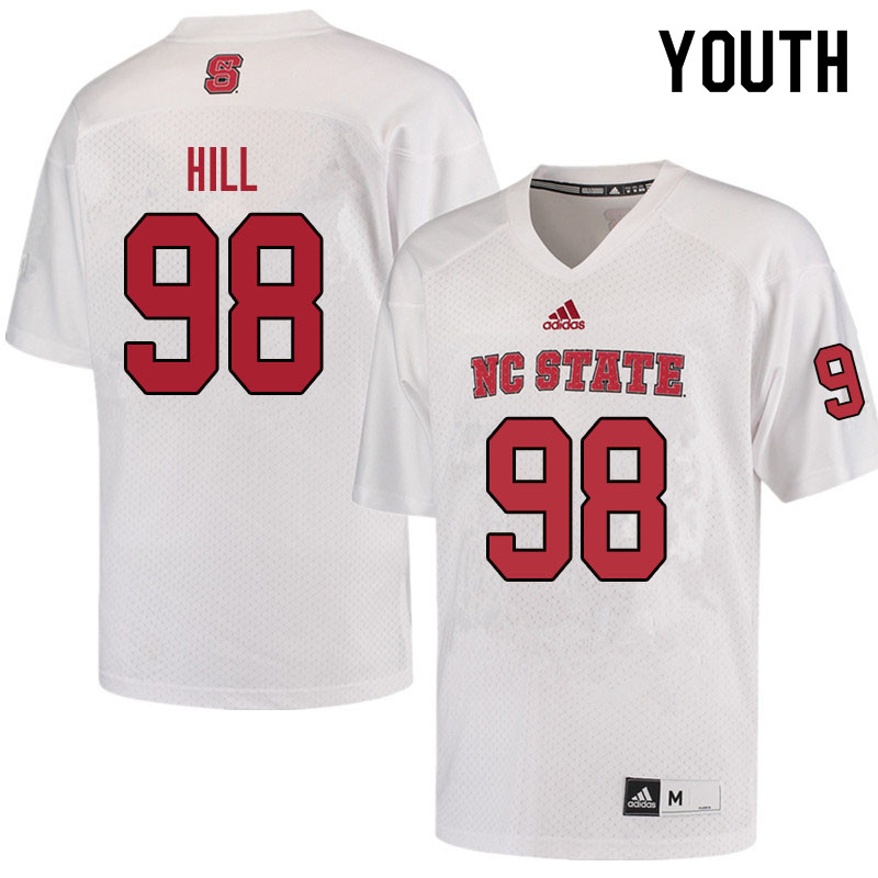 Youth #98 B.J. Hill NC State Wolfpack College Football Jerseys Sale-Red